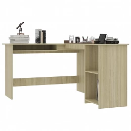 Acquista Scrivania Angolare a L Rovere Sonoma 120x140x75cm in Truciolato con riferimento GHV-800750 della ditta GARDENHOME