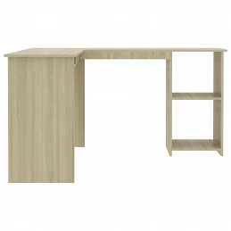 Acquista Scrivania Angolare a L Rovere Sonoma 120x140x75cm in Truciolato con riferimento GHV-800750 della ditta GARDENHOME