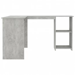 Acquista Scrivania Angolare a L Grigio Cemento 120x140x75 cm Truciolato con riferimento GHV-800751 della ditta GARDENHOME