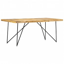Acquista Tavolo da Pranzo 180x90x76 cm in Legno Massello di Mango con riferimento GHV-282880 della ditta GARDENHOME