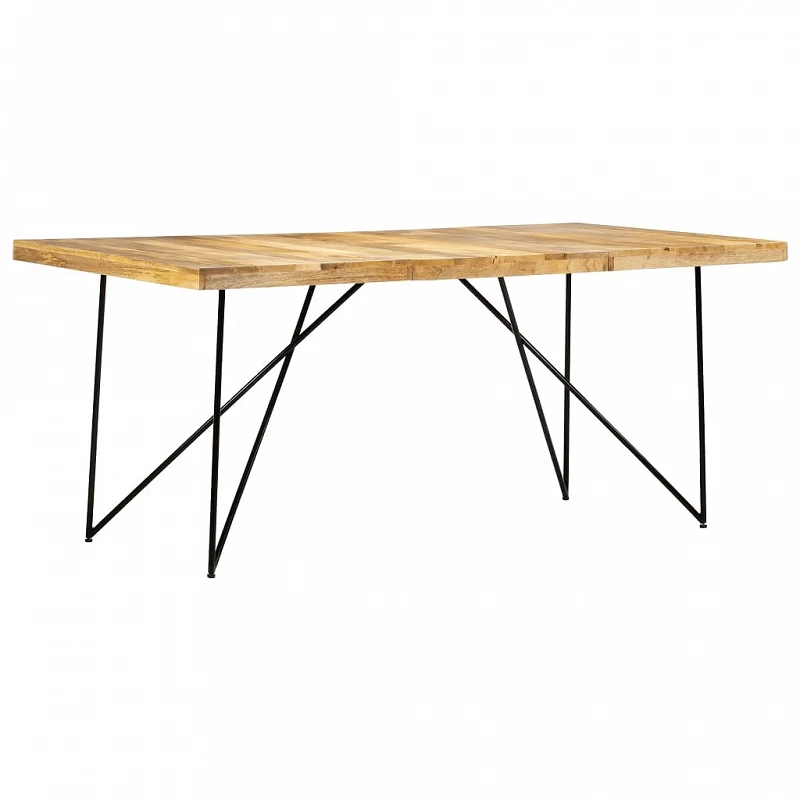 Acquista Tavolo da Pranzo 180x90x76 cm in Legno Massello di Mango con riferimento GHV-282880 della ditta GARDENHOME