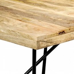 Acquista Tavolo da Pranzo 180x90x76 cm in Legno Massello di Mango con riferimento GHV-282880 della ditta GARDENHOME