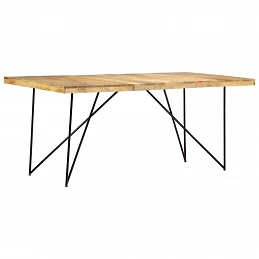 Acquista Tavolo da Pranzo 180x90x76 cm in Legno Massello di Mango con riferimento GHV-282880 della ditta GARDENHOME