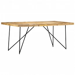 Acquista Tavolo da Pranzo 180x90x76 cm in Legno Massello di Mango con riferimento GHV-282880 della ditta GARDENHOME