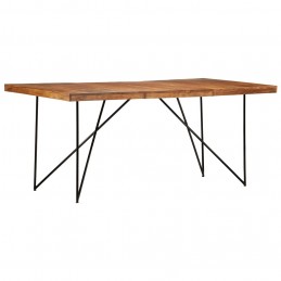 Acquista Tavolo da Pranzo 180x90x76 cm in Legno Massello di Acacia con riferimento GHV-282881 della ditta GARDENHOME