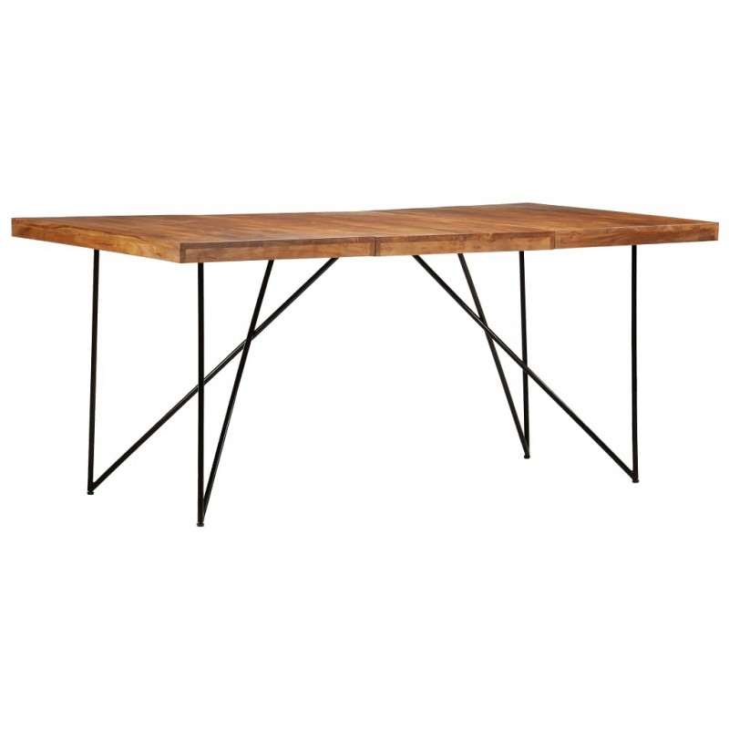 Acquista Tavolo da Pranzo 180x90x76 cm in Legno Massello di Acacia con riferimento GHV-282881 della ditta GARDENHOME