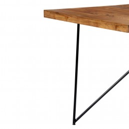 Acquista Tavolo da Pranzo 180x90x76 cm in Legno Massello di Acacia con riferimento GHV-282881 della ditta GARDENHOME