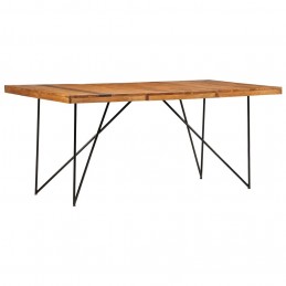 Acquista Tavolo da Pranzo 180x90x76 cm in Legno Massello di Acacia con riferimento GHV-282881 della ditta GARDENHOME