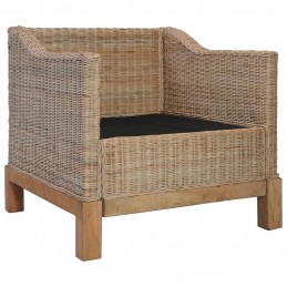 Acquista Poltrona con Cuscini in Rattan Naturale con riferimento GHV-283075 della ditta GARDENHOME