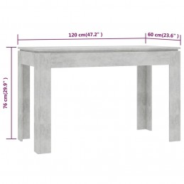 Acquista Tavolo da Pranzo Grigio Cemento 120x60x76 cm in Truciolato con riferimento GHV-800760 della ditta GARDENHOME