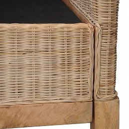 Acquista Divano a 2 Posti con Cuscini in Rattan Naturale con riferimento GHV-283076 della ditta GARDENHOME