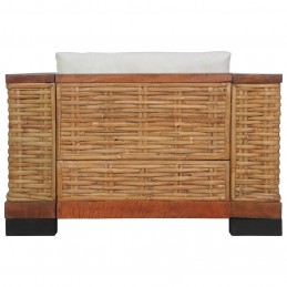 Acquista Poltrona con Cuscini in Rattan Naturale Marrone con riferimento GHV-283078 della ditta GARDENHOME