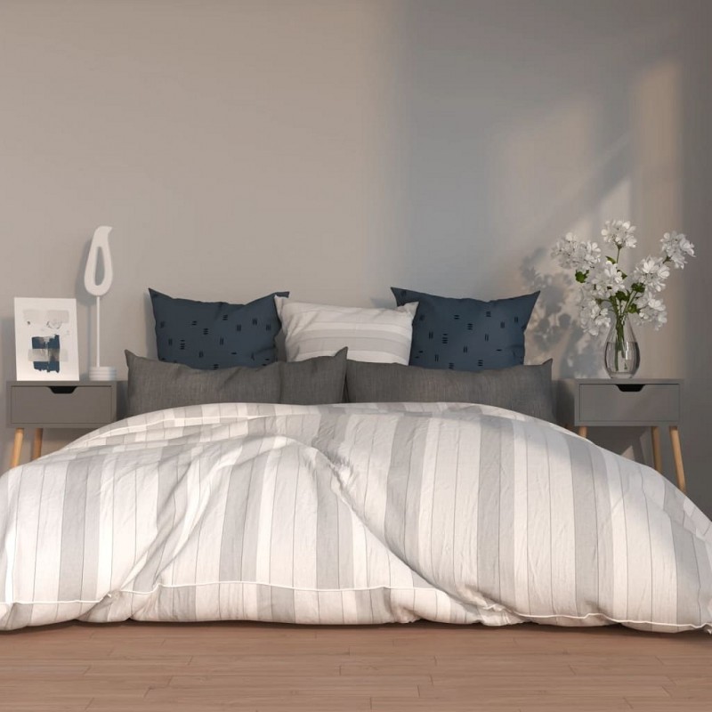 Acquista Comodini 2 pz Grigio 40x40x56 cm in Truciolato con riferimento GHV-326800 della ditta GARDENHOME
