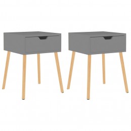Acquista Comodini 2 pz Grigio 40x40x56 cm in Truciolato con riferimento GHV-326800 della ditta GARDENHOME
