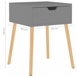 Acquista Comodini 2 pz Grigio 40x40x56 cm in Truciolato con riferimento GHV-326800 della ditta GARDENHOME