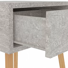 Acquista Comodino Grigio Cemento 40x40x56 cm in Truciolato con riferimento GHV-326803 della ditta GARDENHOME