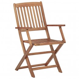 Acquista Sedie da Giardino Pieghevoli 8 pz con Cuscini Massello Acacia con riferimento GHV-3074967 della ditta GARDENHOME
