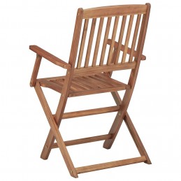 Acquista Sedie da Giardino Pieghevoli 8 pz con Cuscini Massello Acacia con riferimento GHV-3074967 della ditta GARDENHOME