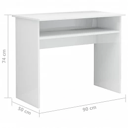 Acquista Scrivania Bianco Lucido 90x50x74 cm in Truciolato con riferimento GHV-801176 della ditta GARDENHOME