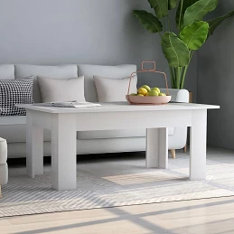Acquista Tavolino da Salotto Bianco 100x60x42 cm in Legno Multistrato con riferimento GHV-801179 della ditta GARDENHOME