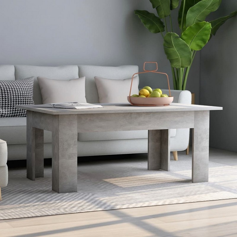 Acquista Tavolino da Caffè Grigio Cemento 100x60x42 cm in Truciolato con riferimento GHV-801183 della ditta GARDENHOME