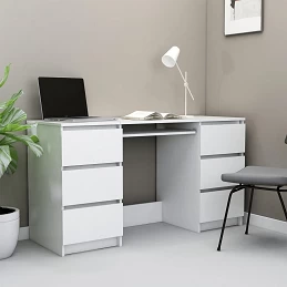 Acquista Scrivania Bianca 140x50x77 cm in Legno Multistrato con riferimento GHV-800810 della ditta GARDENHOME