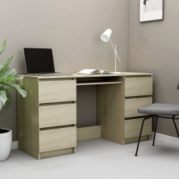Acquista Scrivania Rovere Sonoma 140x50x77 cm in Truciolato con riferimento GHV-800813 della ditta GARDENHOME