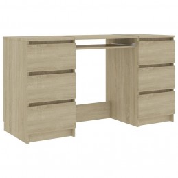 Acquista Scrivania Rovere Sonoma 140x50x77 cm in Truciolato con riferimento GHV-800813 della ditta GARDENHOME