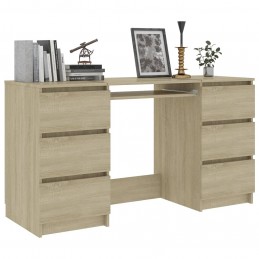 Acquista Scrivania Rovere Sonoma 140x50x77 cm in Truciolato con riferimento GHV-800813 della ditta GARDENHOME