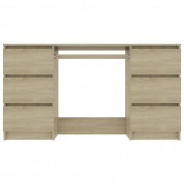 Acquista Scrivania Rovere Sonoma 140x50x77 cm in Truciolato con riferimento GHV-800813 della ditta GARDENHOME