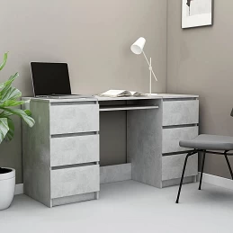 Acquista Scrivania Grigio Cemento 140x50x77 cm in Truciolato con riferimento GHV-800814 della ditta GARDENHOME