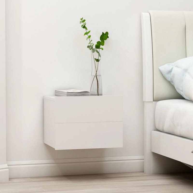 Acquista Comodino Bianco 40x30x30 cm in Truciolato con riferimento GHV-801053 della ditta GARDENHOME