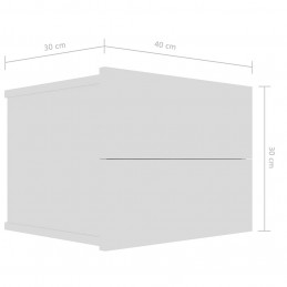 Acquista Comodino Bianco 40x30x30 cm in Truciolato con riferimento GHV-801053 della ditta GARDENHOME