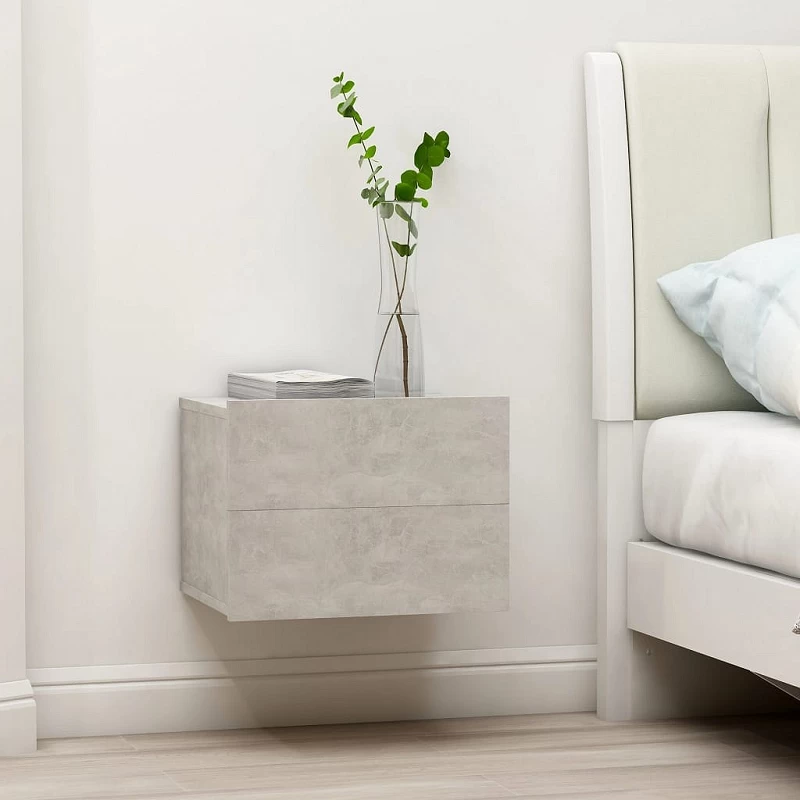 Acquista Comodino Grigio Cemento 40x30x30 cm in Truciolato con riferimento GHV-801061 della ditta GARDENHOME