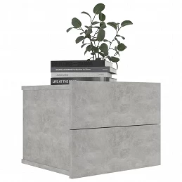 Acquista Comodino Grigio Cemento 40x30x30 cm in Truciolato con riferimento GHV-801061 della ditta GARDENHOME