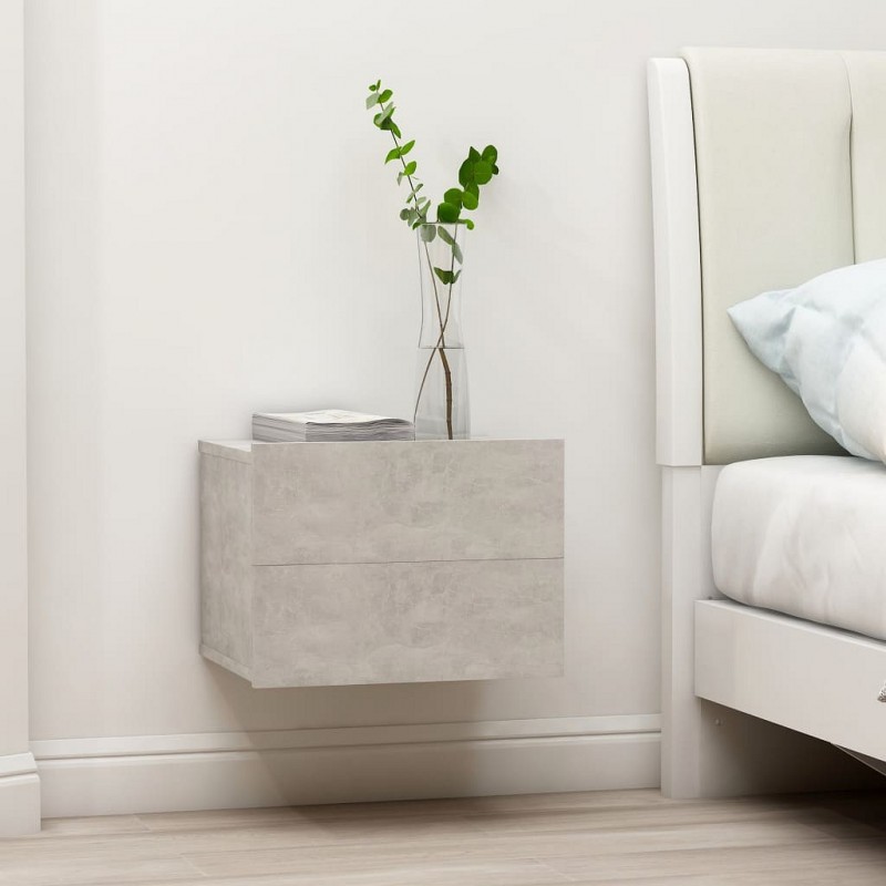 Acquista Comodini Grigio Cemento 2 pz 40x30x30 cm in Truciolato con riferimento GHV-801062 della ditta GARDENHOME