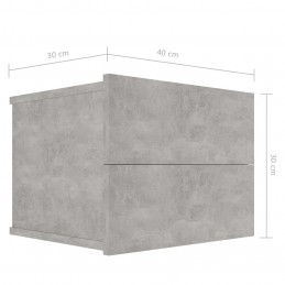 Acquista Comodini Grigio Cemento 2 pz 40x30x30 cm in Truciolato con riferimento GHV-801062 della ditta GARDENHOME