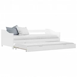 Acquista Divano Letto a Scomparsa in Legno di Pino Bianco 90x200 cm con riferimento GHV-283149 della ditta GARDENHOME
