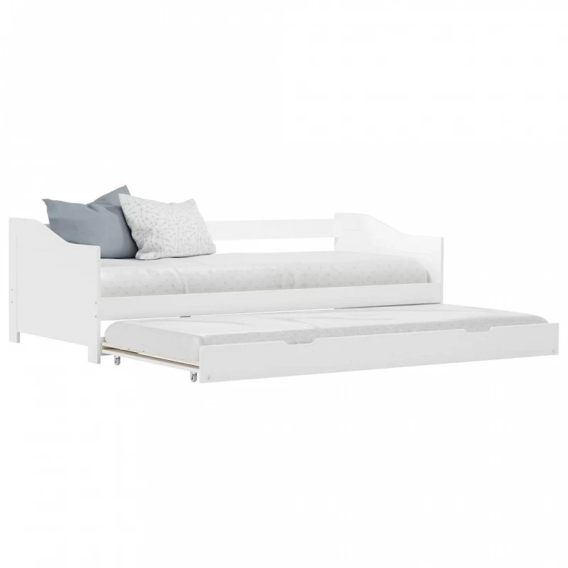 Acquista Divano Letto a Scomparsa in Legno di Pino Bianco 90x200 cm con riferimento GHV-283149 della ditta GARDENHOME