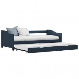 Acquista Divano Letto a Scomparsa Grigio in Legno di Pino 90x200 cm con riferimento GHV-283151 della ditta GARDENHOME