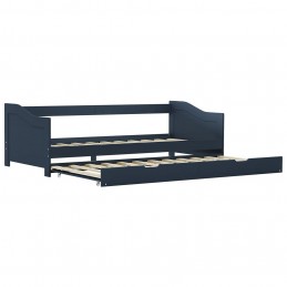 Acquista Divano Letto a Scomparsa Grigio in Legno di Pino 90x200 cm con riferimento GHV-283151 della ditta GARDENHOME
