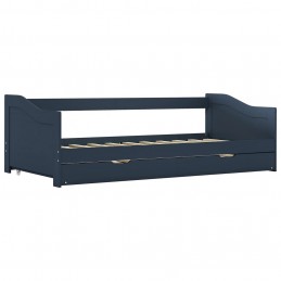 Acquista Divano Letto a Scomparsa Grigio in Legno di Pino 90x200 cm con riferimento GHV-283151 della ditta GARDENHOME