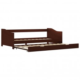 Acquista Divano Letto a Scomparsa Marrone Scuro Legno di Pino 90x200 cm con riferimento GHV-283152 della ditta GARDENHOME