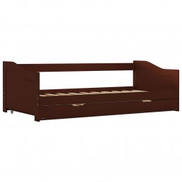 Acquista Divano Letto a Scomparsa Marrone Scuro Legno di Pino 90x200 cm con riferimento GHV-283152 della ditta GARDENHOME