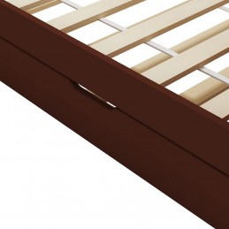 Acquista Divano Letto a Scomparsa Marrone Scuro Legno di Pino 90x200 cm con riferimento GHV-283152 della ditta GARDENHOME