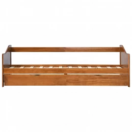 Acquista Divano Letto a Scomparsa Marrone Miele Legno di Pino 90x200 cm con riferimento GHV-283153 della ditta GARDENHOME