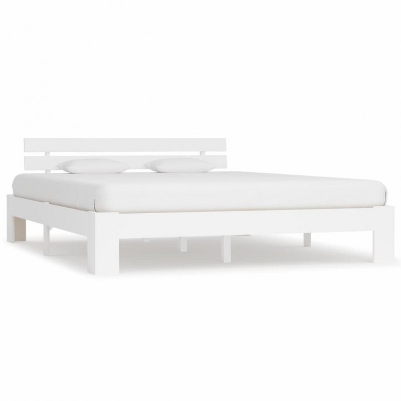 Acquista Giroletto Bianco in Legno Massello di Pino 160x200 cm con riferimento GHV-283158 della ditta GARDENHOME