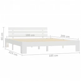 Acquista Giroletto Bianco in Legno Massello di Pino 180x200 cm con riferimento GHV-283159 della ditta GARDENHOME