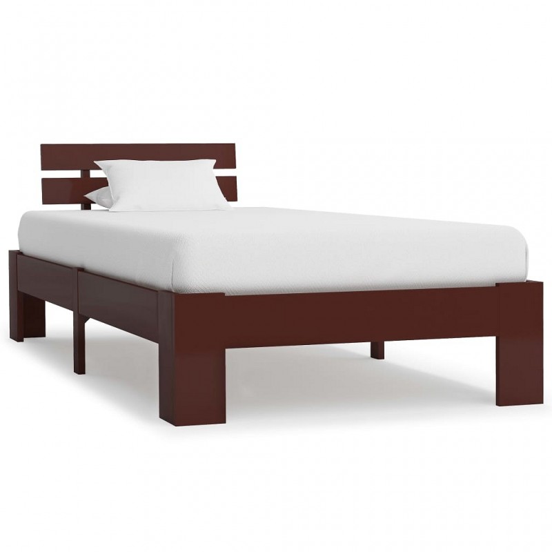 Acquista Giroletto Marrone Scuro in Legno Massello di Pino 90x200 cm con riferimento GHV-283172 della ditta GARDENHOME