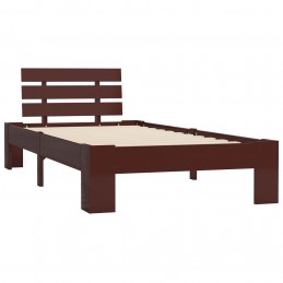 Acquista Giroletto Marrone Scuro in Legno Massello di Pino 90x200 cm con riferimento GHV-283172 della ditta GARDENHOME